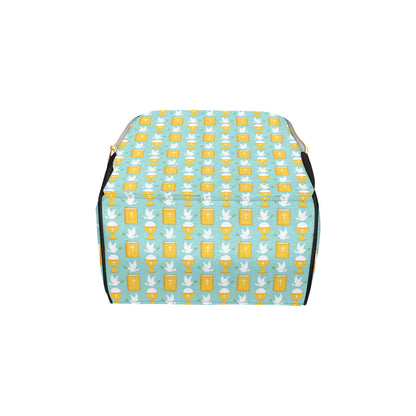 Christian Pattern Print Design 02 Diaper Bag Backpack