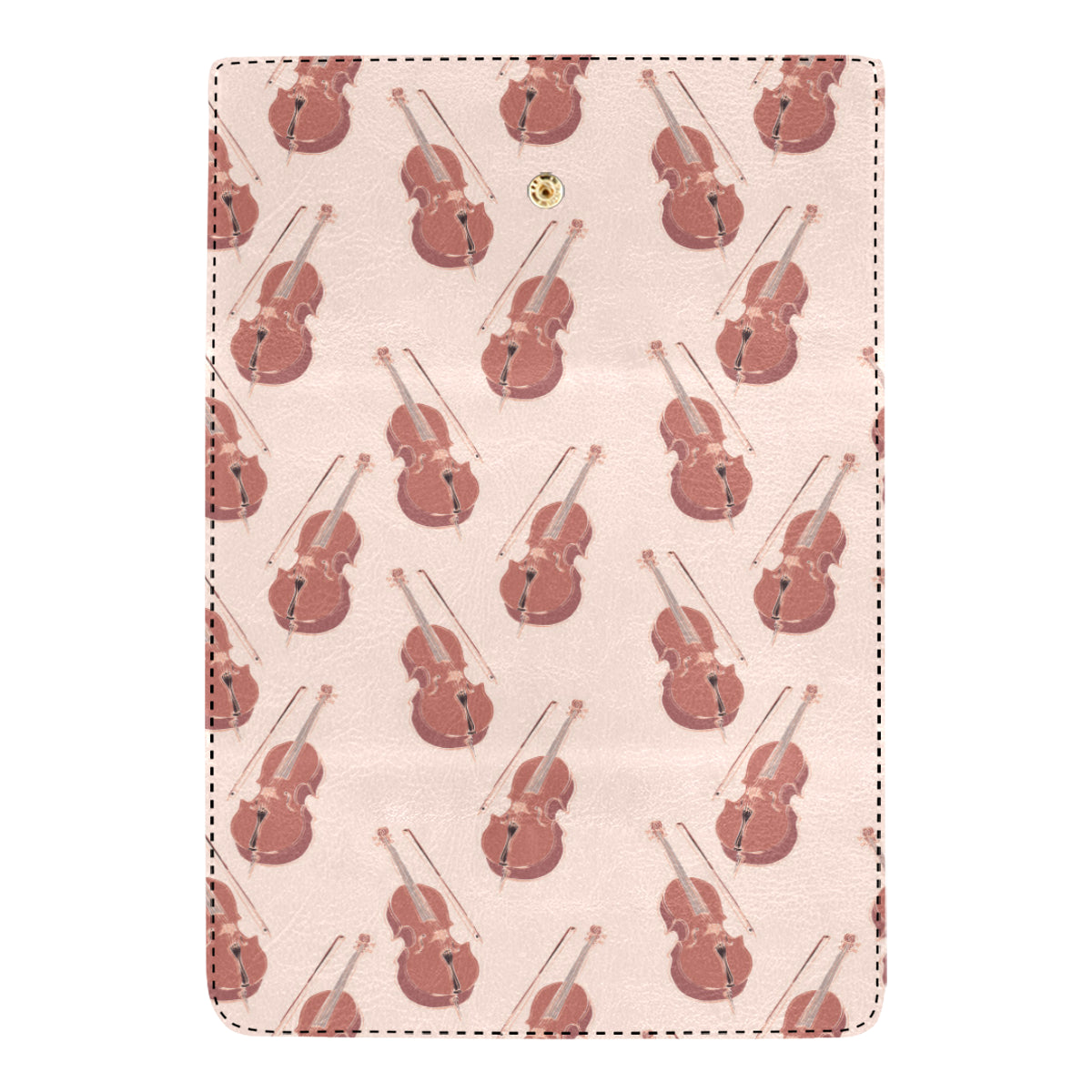 Cello Pattern Print Design 03 Women's Trifold Wallet
