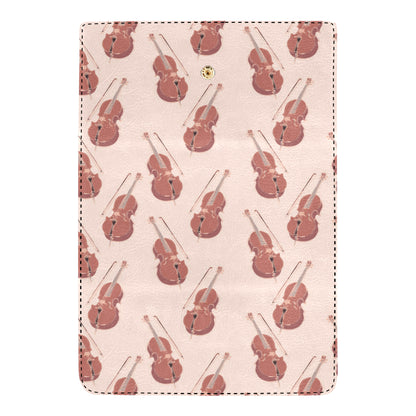 Cello Pattern Print Design 03 Women's Trifold Wallet
