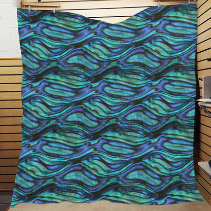 Abalone Pattern Print Design 02 Premium Quilt