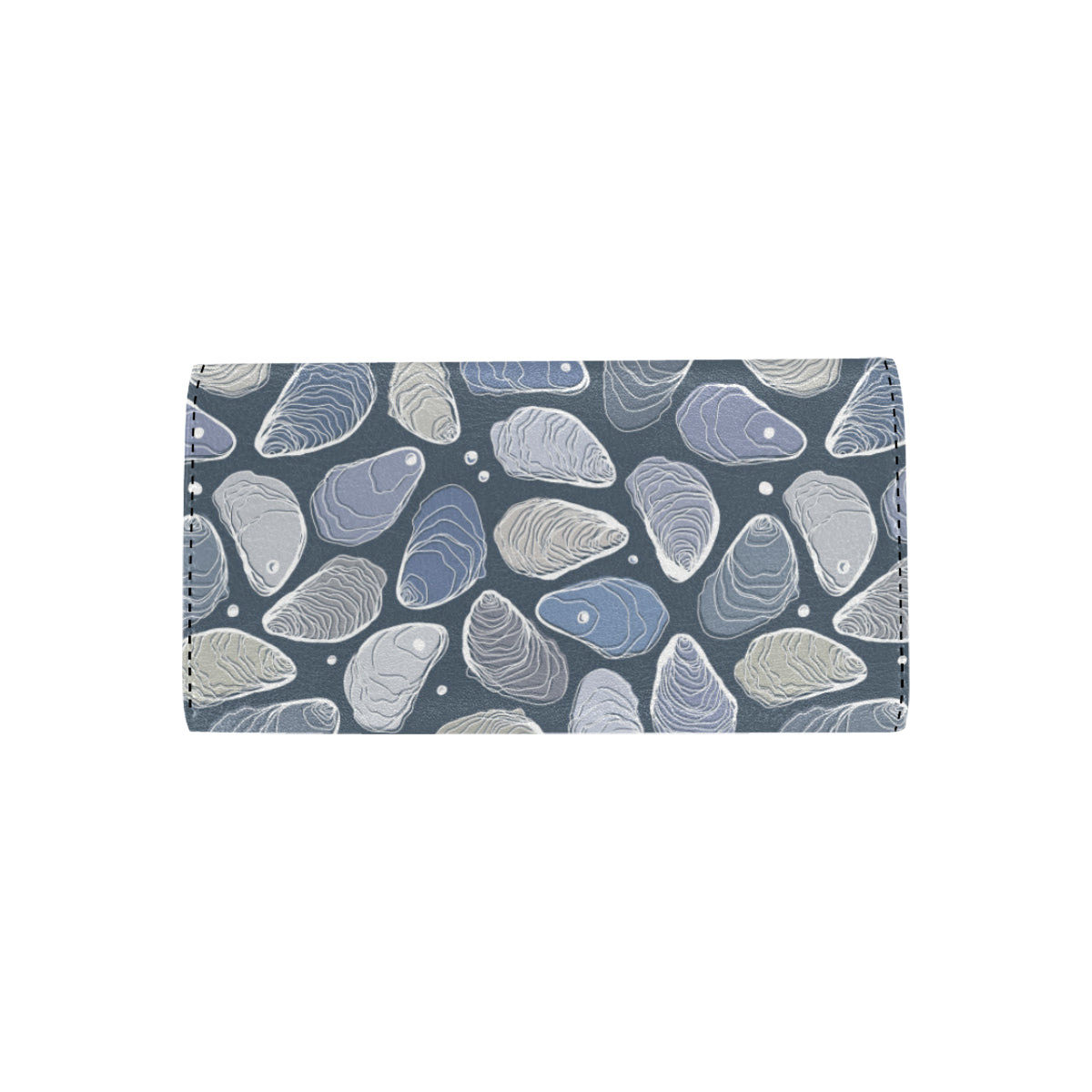 Oyster Pattern Print Design 02 Women's Trifold Wallet
