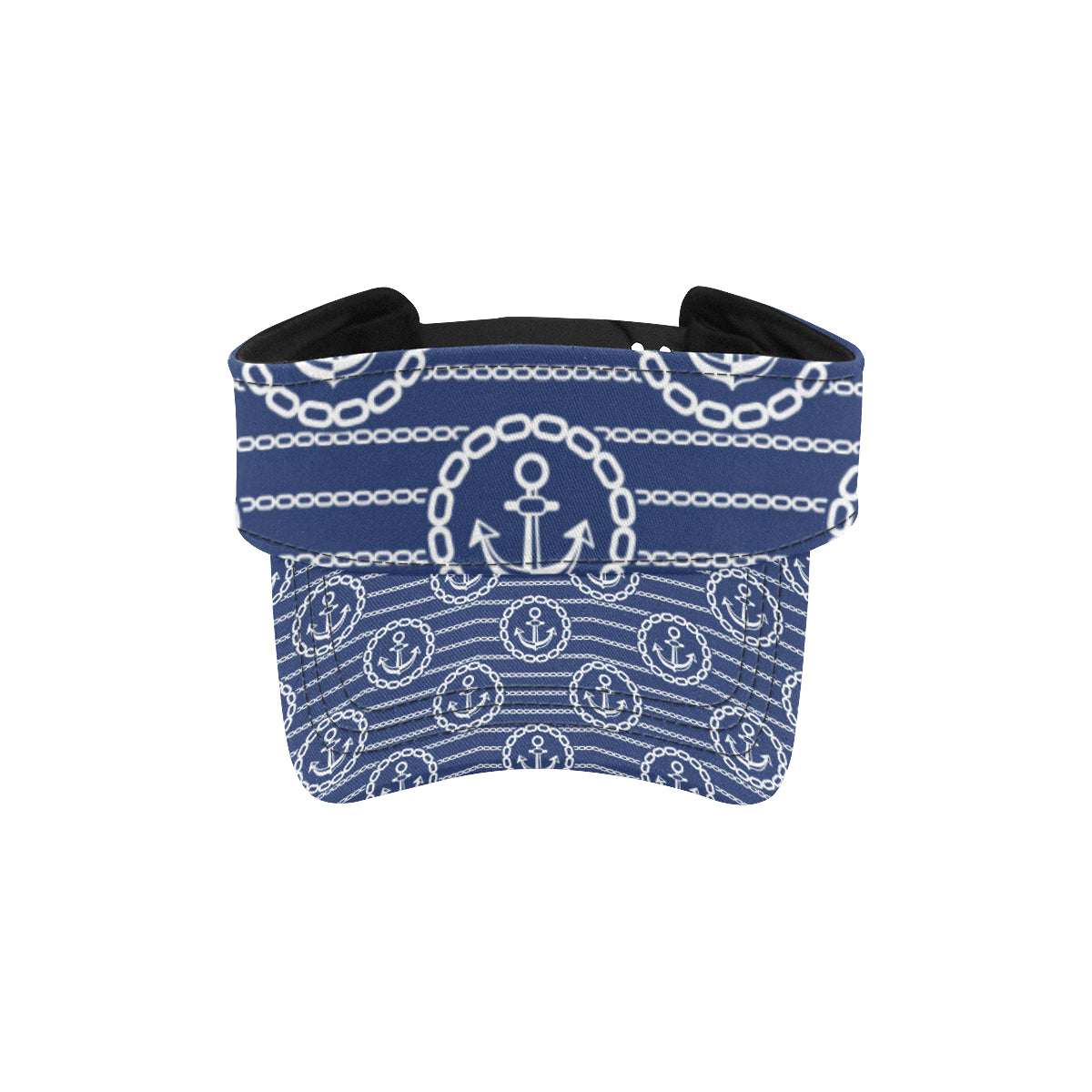 Anchor Stripe Pattern Unisex Sun Visor