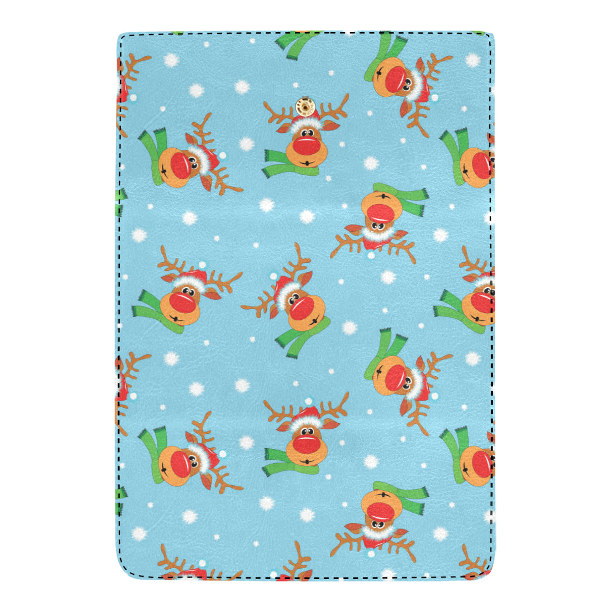 Reindeer cute Pattern Print Design 02 Women's Trifold Wallet