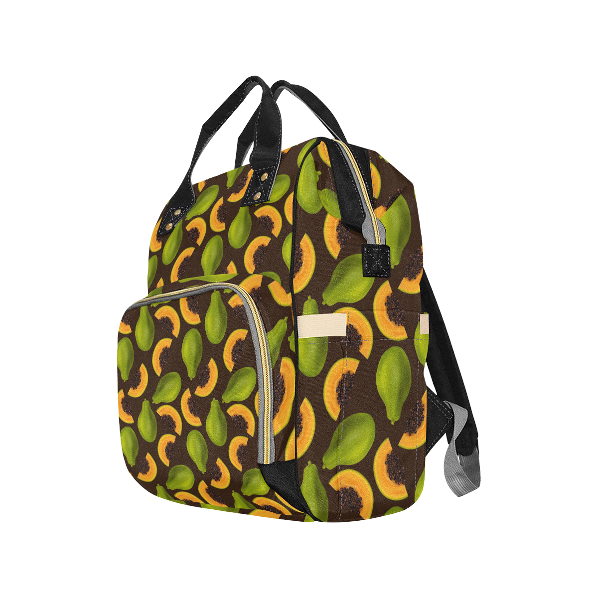 Papaya Pattern Print Design PP04 Diaper Bag Backpack