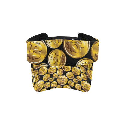 Bitcoin Pattern Print Design DO05 Unisex Sun Visor