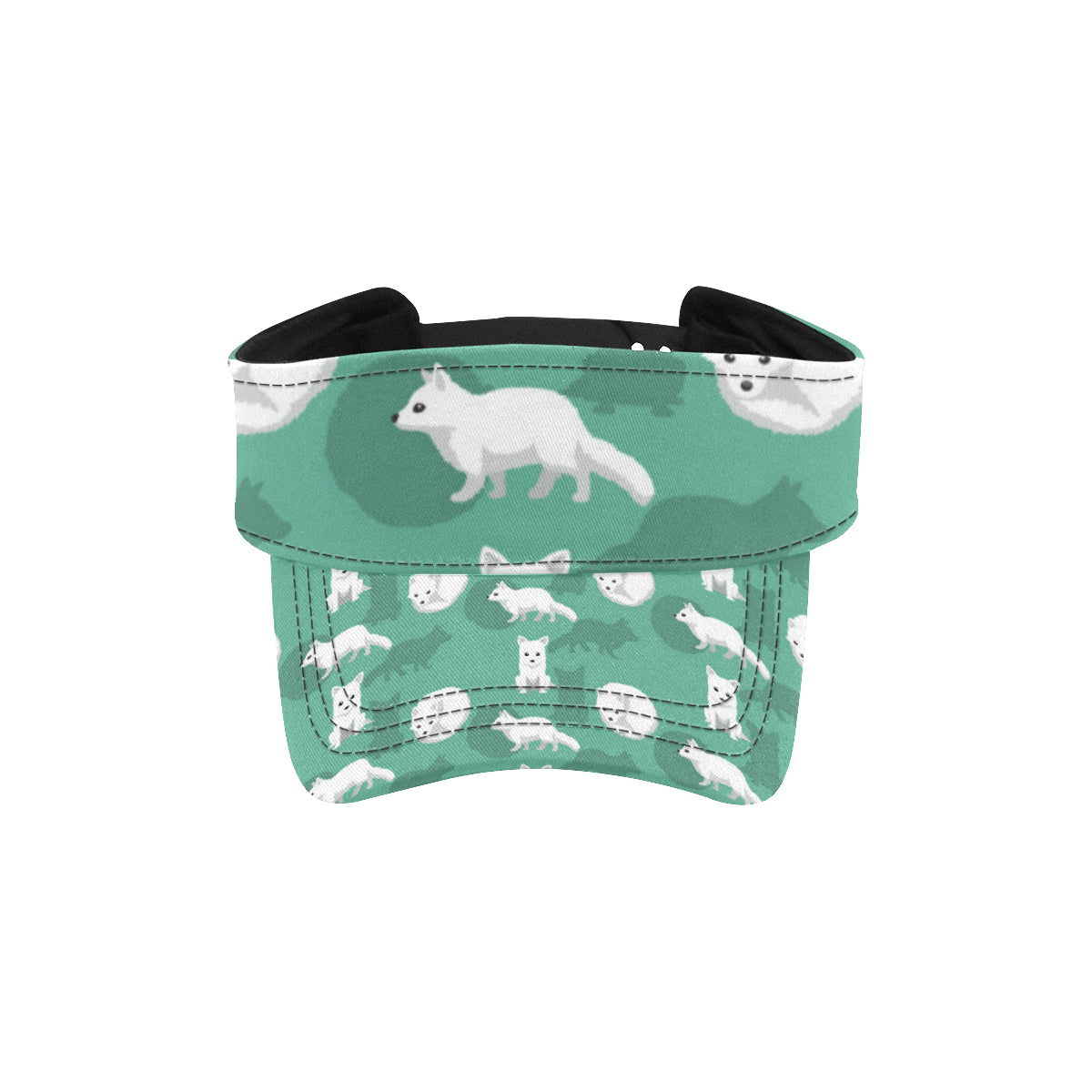 Arctic Fox Pattern Print Design Unisex Sun Visor