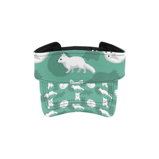 Arctic Fox Pattern Print Design Unisex Sun Visor