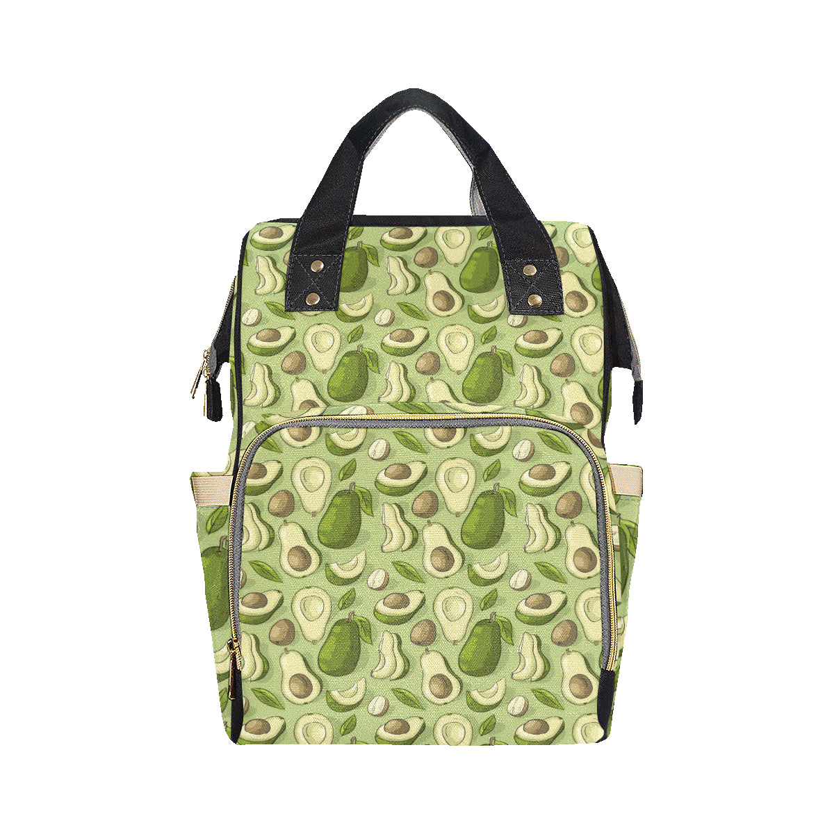 Avocado Pattern Print Design AC03 Diaper Bag Backpack