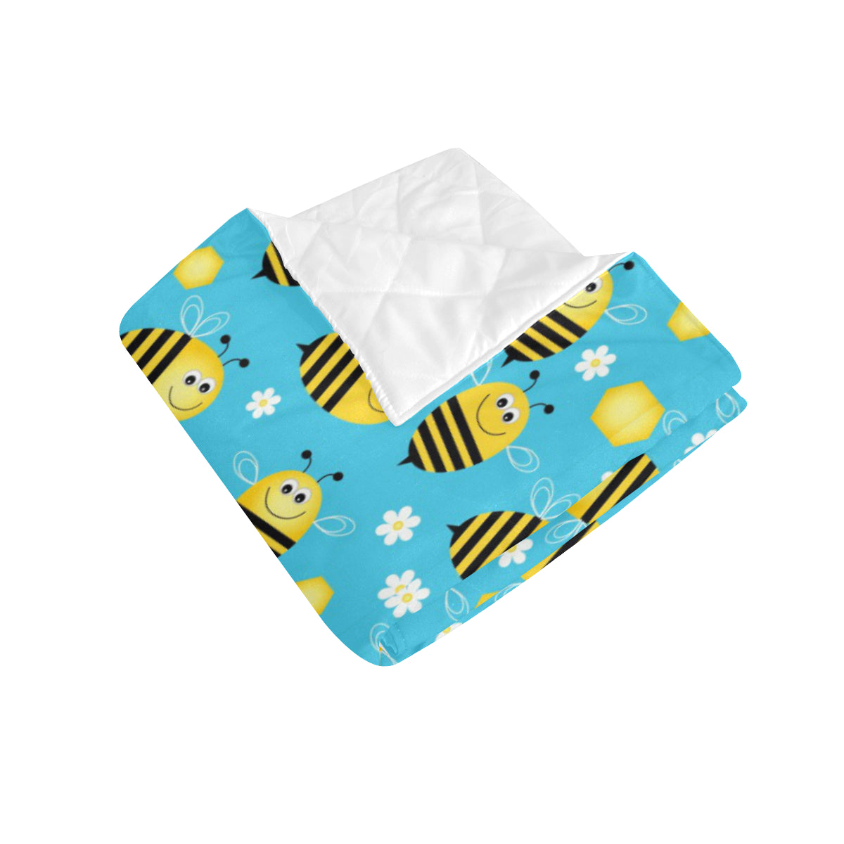 Bee Pattern Print Design BEE06 Premium Quilt