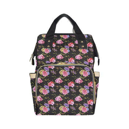 Carnations Pattern Print Design CN05 Diaper Bag Backpack