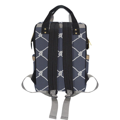 Rope Pattern Print Design A02 Diaper Bag Backpack