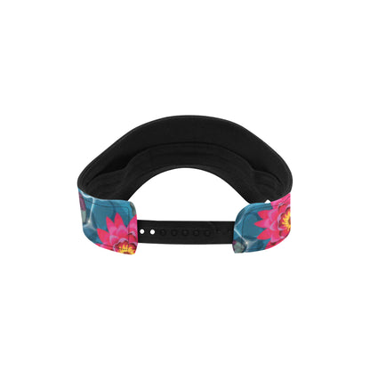 Water Lily Pattern Print Design WL05 Unisex Sun Visor
