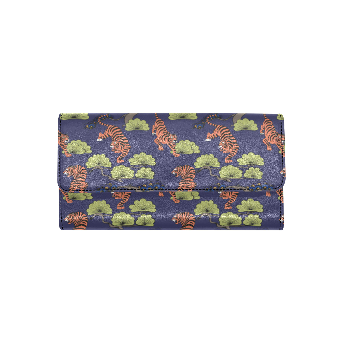 Tiger Pattern Japan Style Women's Trifold Wallet