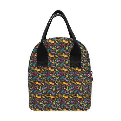 Aloha Hawaii Summer Design Themed Print Insulated Lunch Bag
