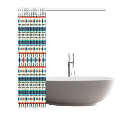 Aztec Pattern Print Design 02 Shower Curtain