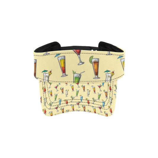 Cocktail Pattern Print Design 02 Unisex Sun Visor