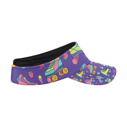 Roller skate Colorful Pattern Print Design A05 Unisex Sun Visor
