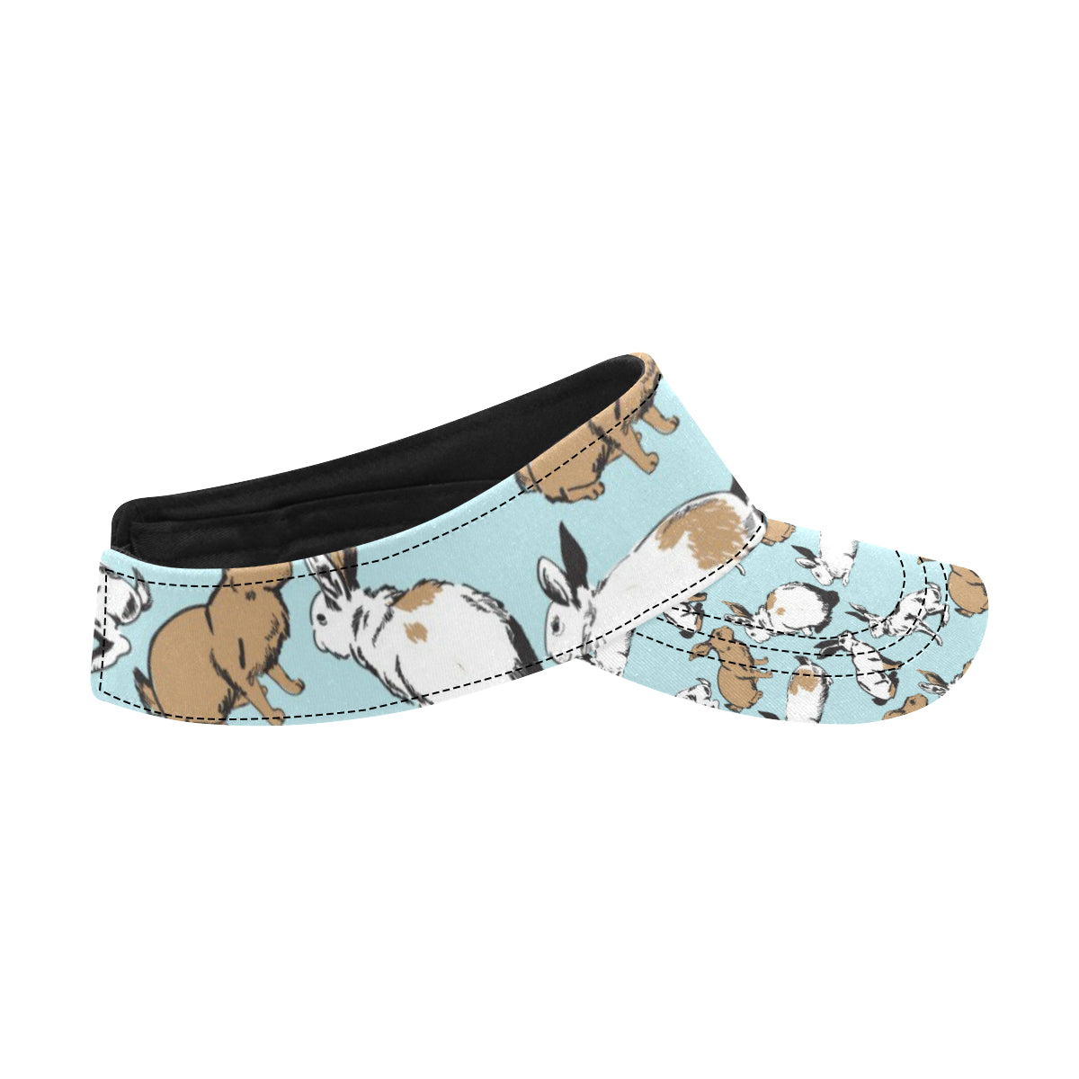 Rabbit Pattern Print Design RB018 Unisex Sun Visor