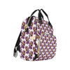 Chihuahua Purple Floral Diaper Bag Backpack