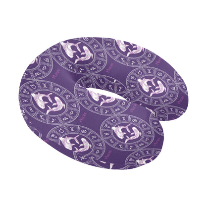 Pisces Pattern Print Design A02 U-Shaped Travel Neck Pillow