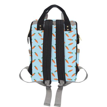 Carrot Pattern Print Design 03 Diaper Bag Backpack