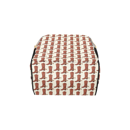 Cowboy Pattern Print Design 06 Diaper Bag Backpack
