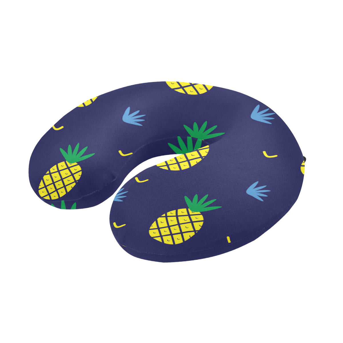 Pineapple Pattern Print Design A01 U-Shaped Travel Neck Pillow