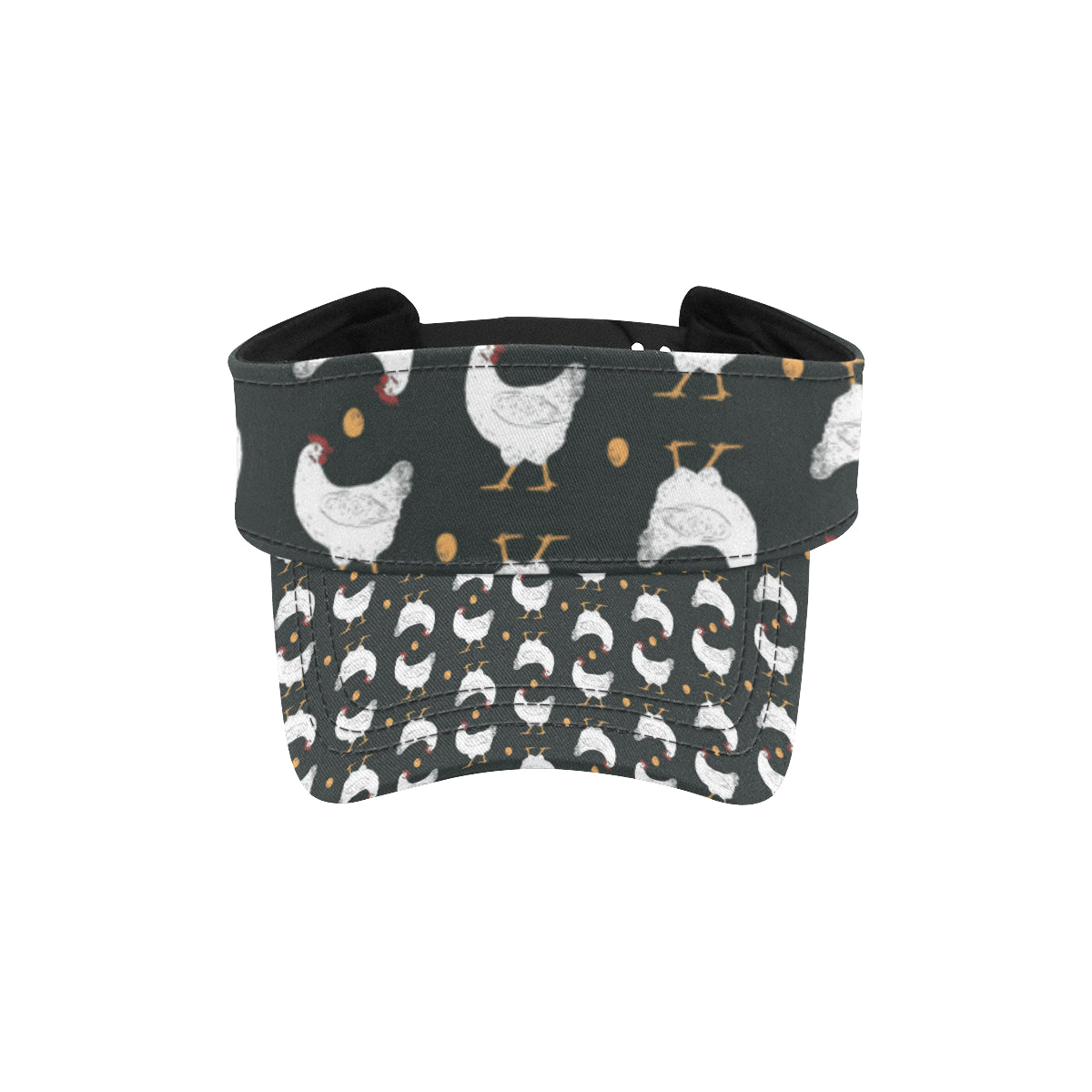 Chicken Pattern Print Design 06 Unisex Sun Visor