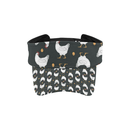 Chicken Pattern Print Design 06 Unisex Sun Visor