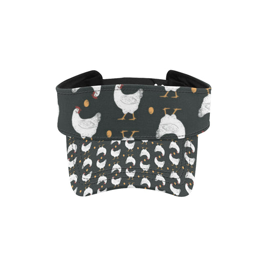 Chicken Pattern Print Design 06 Unisex Sun Visor