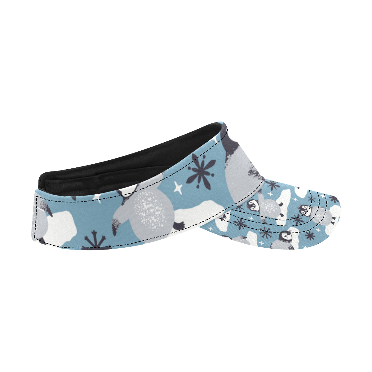 Penguin Pattern Print Design A05 Unisex Sun Visor