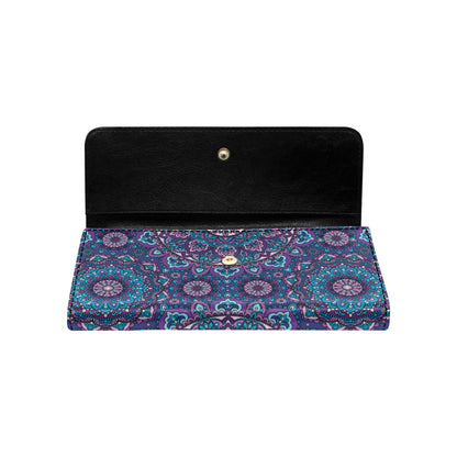 Medallion Pattern Print Design 05 Women's Trifold Wallet