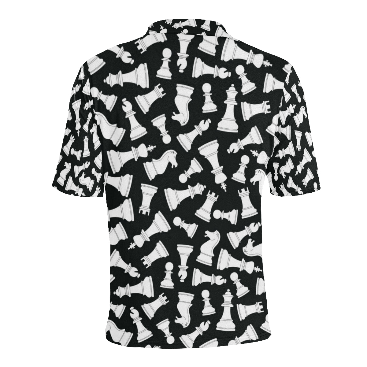 Chess Pattern Print Design 01 Men Polo Shirt