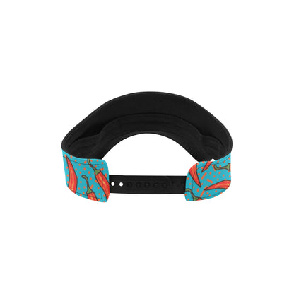 Chilli Pepper Pattern Print Design 05 Unisex Sun Visor