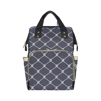 Rope Pattern Print Design A02 Diaper Bag Backpack
