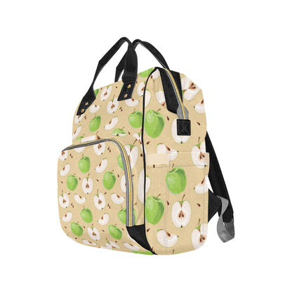 Apple Pattern Print Design AP07 Diaper Bag Backpack