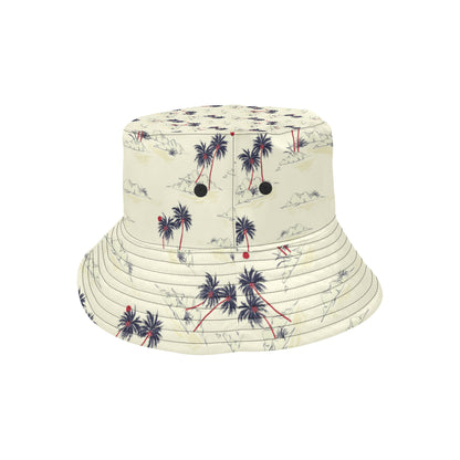 Palm Tree Pattern Print Design PT08 Unisex Bucket Hat