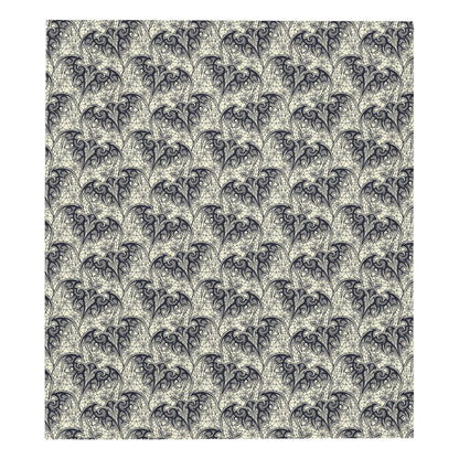 Bat Tribal Pattern Print Design 06 Premium Quilt