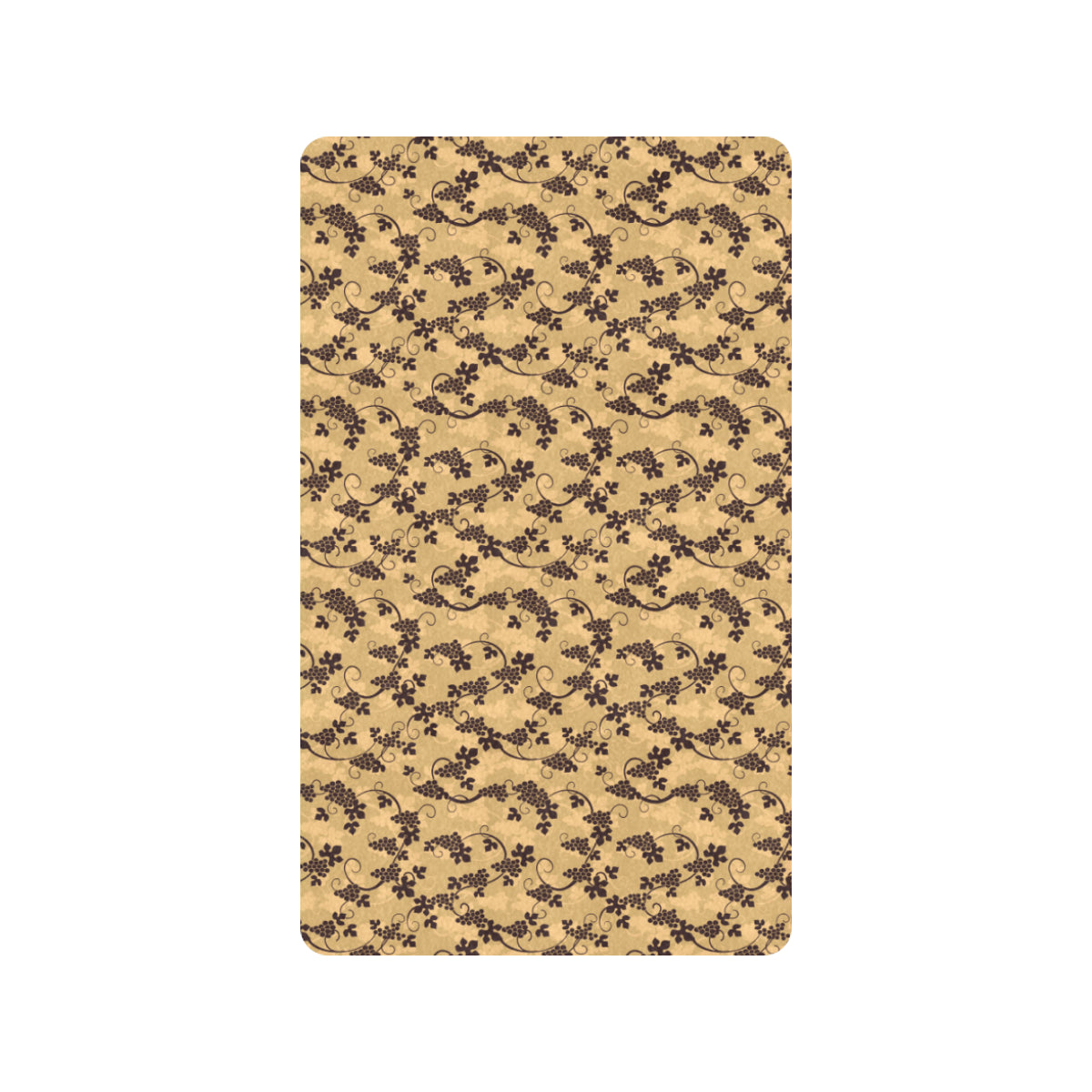 Wine Grape Design Print Rubber Doormat