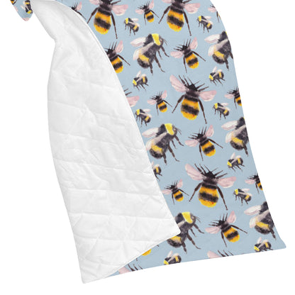 Bee Pattern Print Design BEE08 Premium Quilt