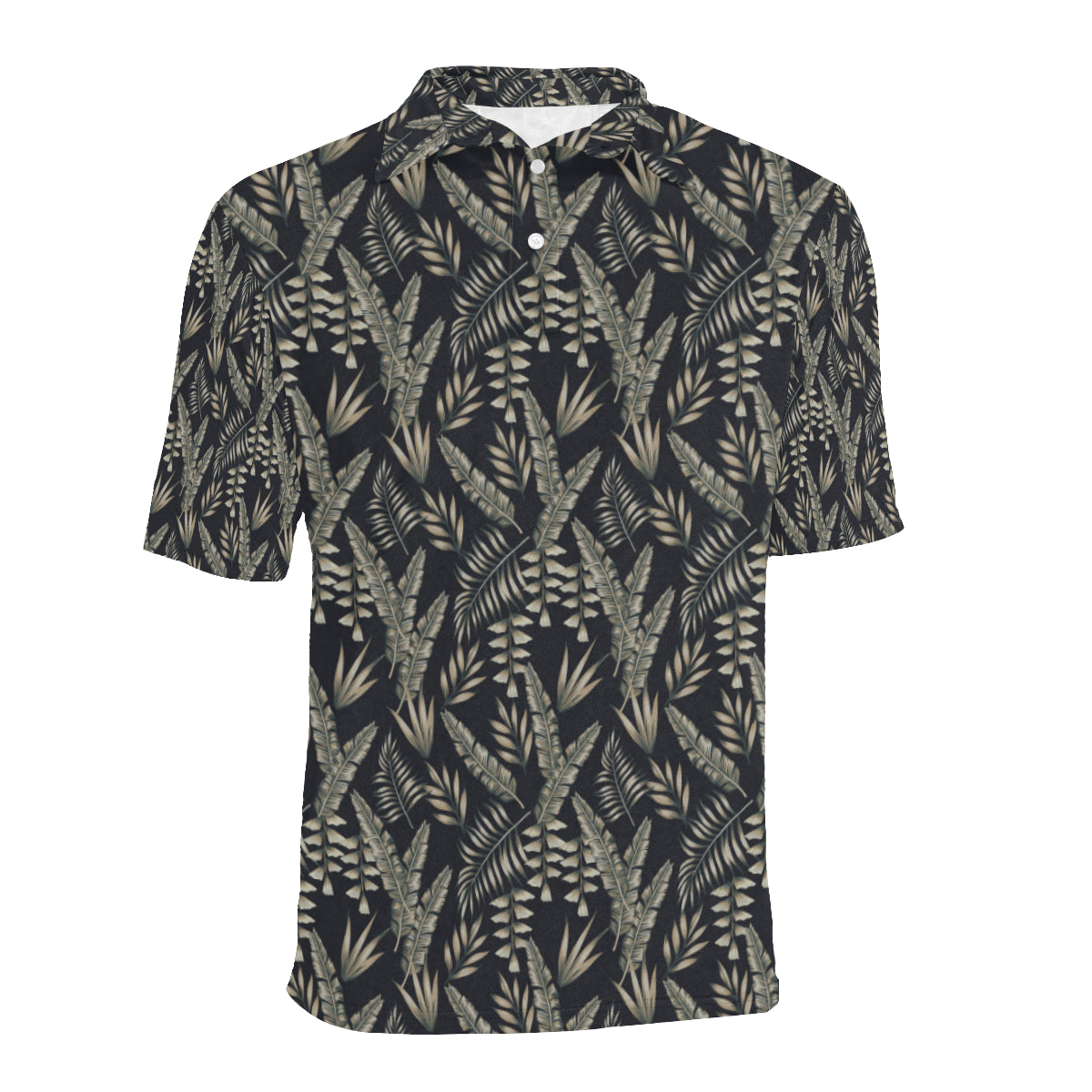 Banana Leaf Pattern Print Design 07 Men Polo Shirt