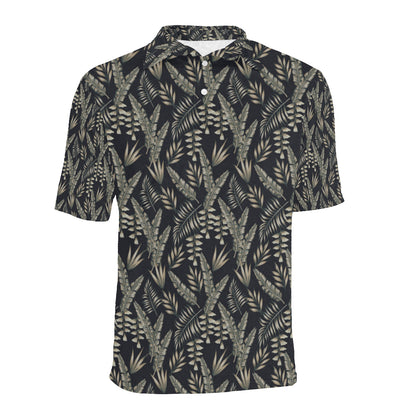 Banana Leaf Pattern Print Design 07 Men Polo Shirt