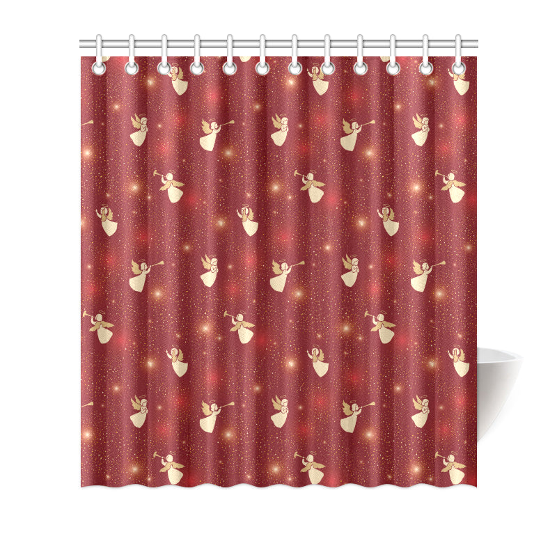 Angel Pattern Print Design 07 Shower Curtain