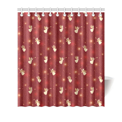 Angel Pattern Print Design 07 Shower Curtain