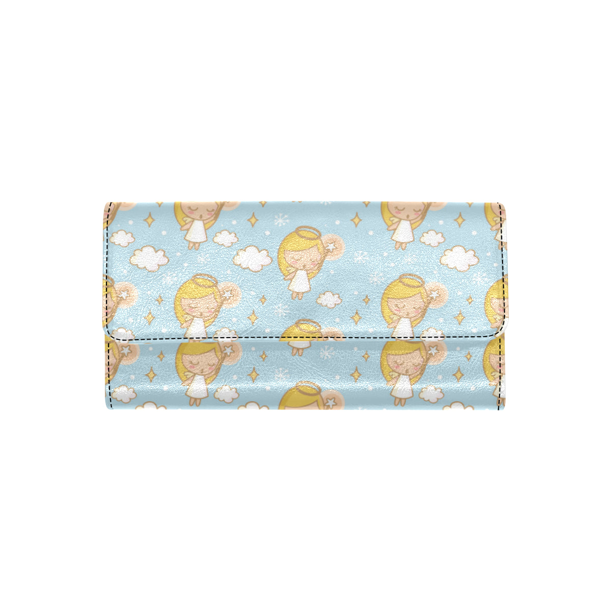 Angel Pattern Print Design 05 Women's Trifold Wallet