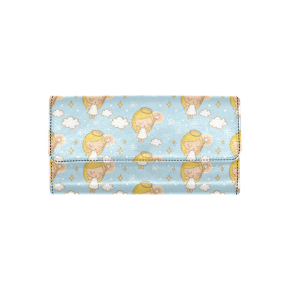 Angel Pattern Print Design 05 Women's Trifold Wallet