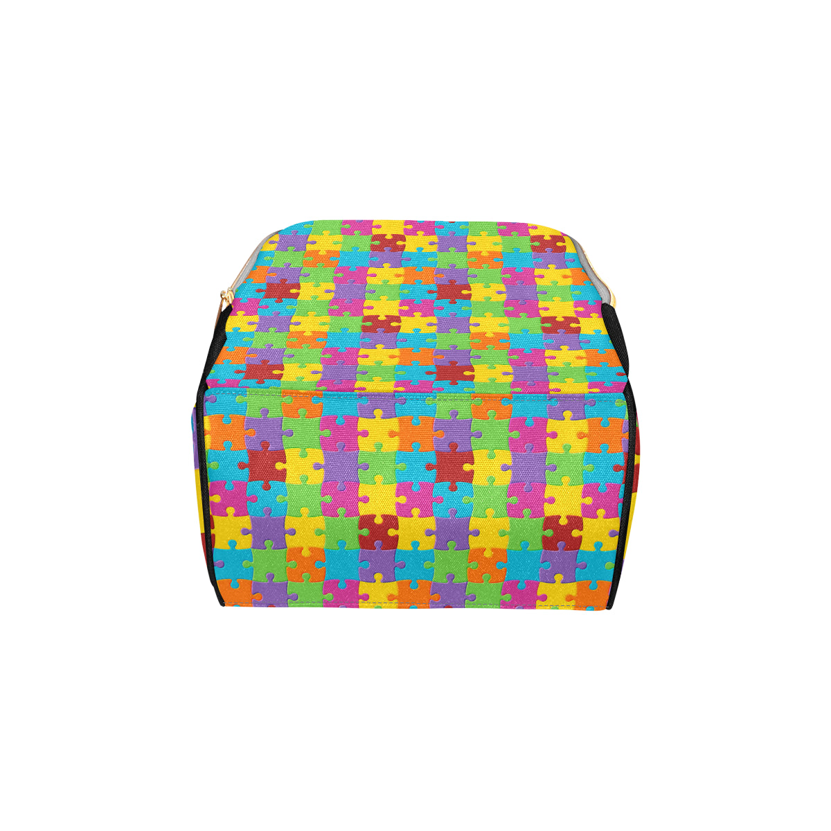 Autism Awareness Pattern Print Design 02 Diaper Bag Backpack