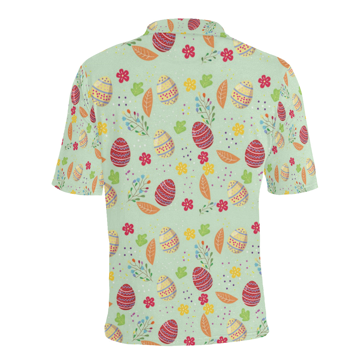 Easter Eggs Pattern Print Design RB07 Men Polo Shirt