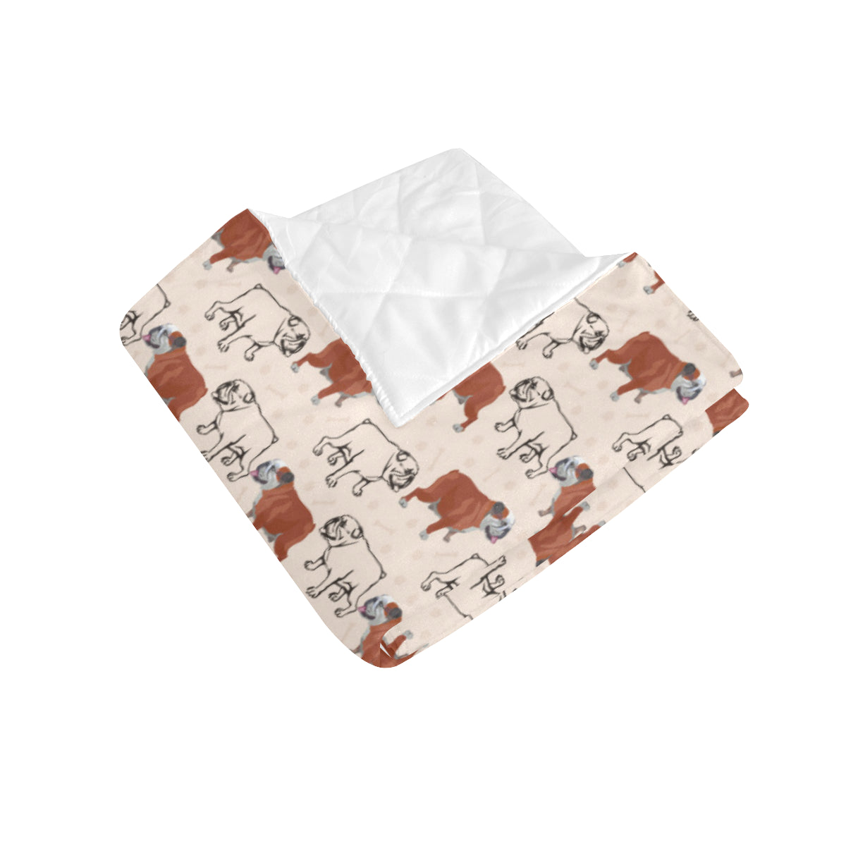 Bulldogs Pattern Print Design 04 Premium Quilt