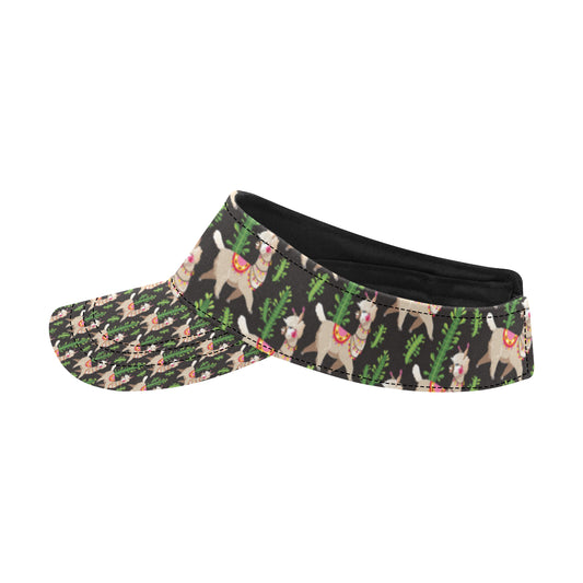 Alpaca Cactus Design Themed Print Unisex Sun Visor